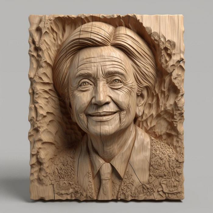 Famous (Hillary Clinton 2, 3DFMS_6297) 3D models for cnc
